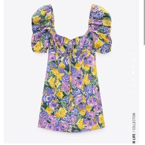 Zara | NWOT Printed Corset Style Dress